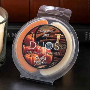 Duos Wax Melts Candles - Decadent Pumpkin / Cinnamon Spice